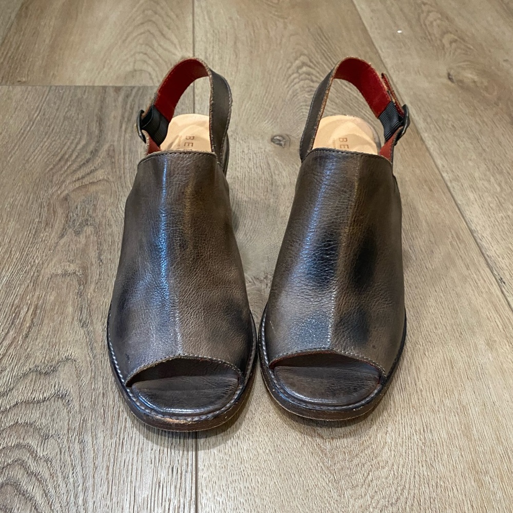 Bed Stu Sierra leather sandals in a rustic brown finish